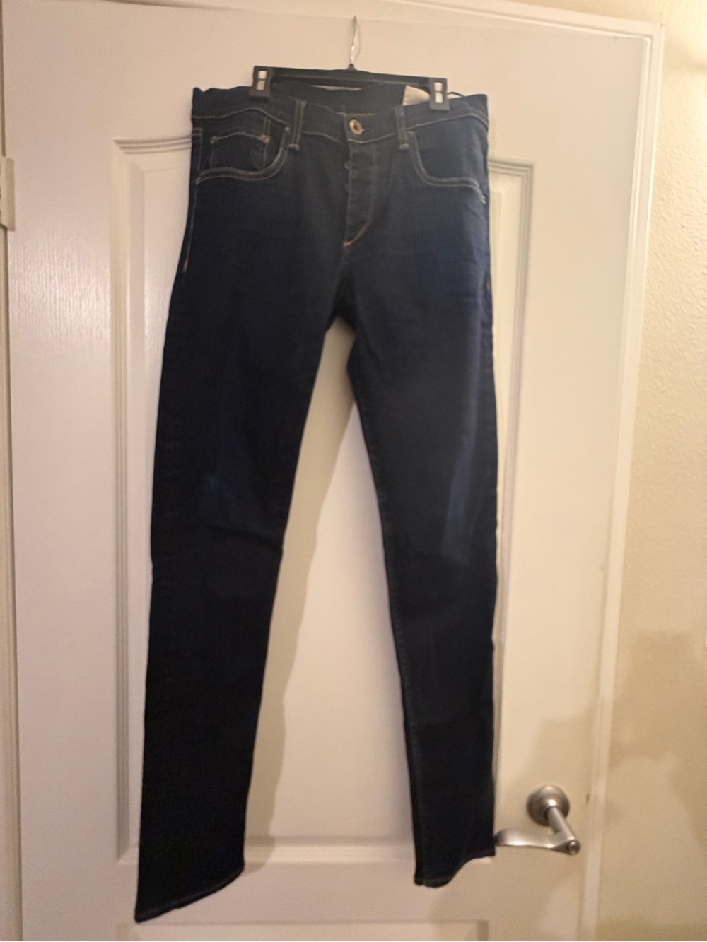 Rag & Bone Dark Wash Skinny Jeans - Classic High-Rise